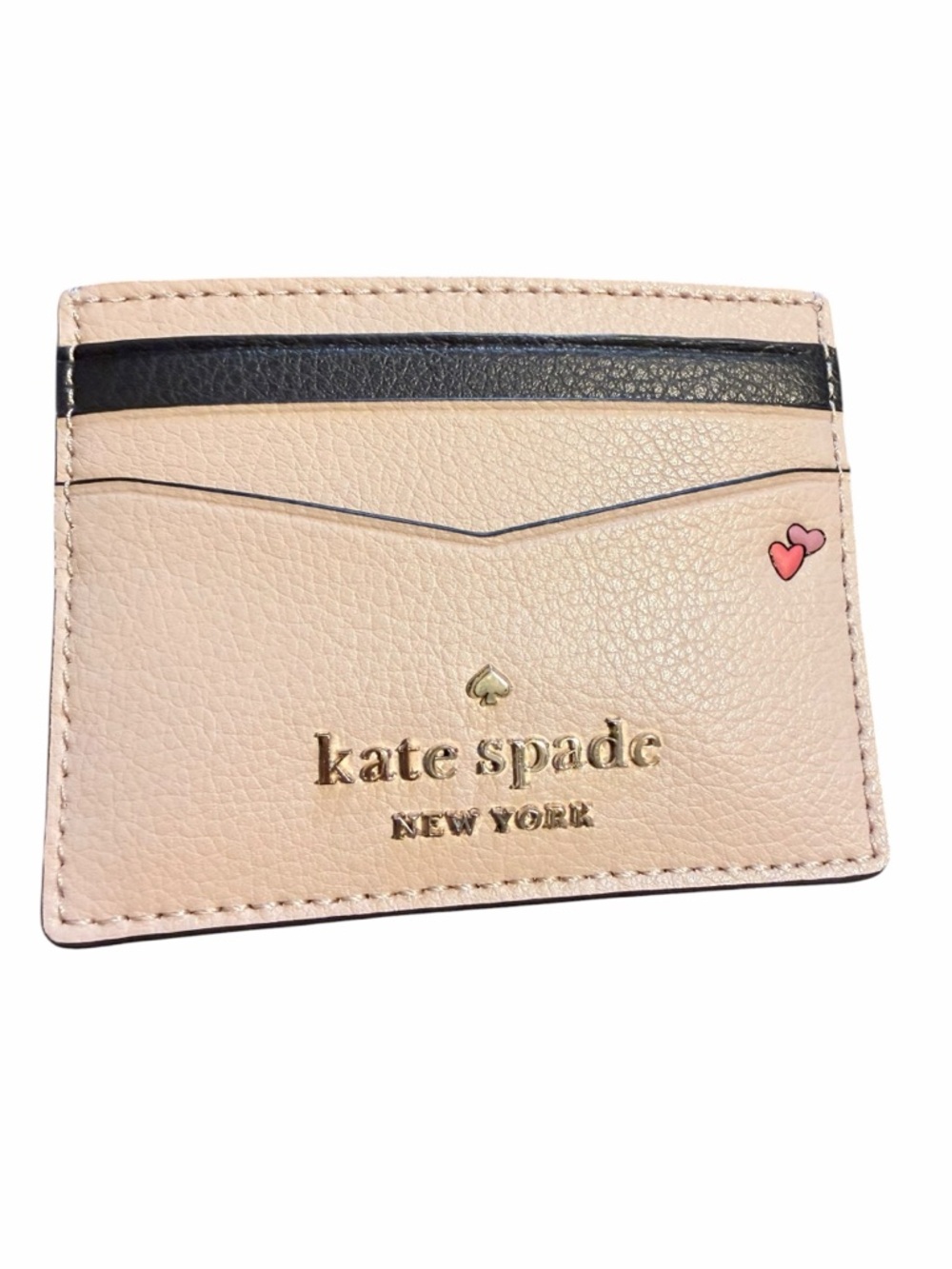 💙KATE SPADE New York Beige Leather Card Holder